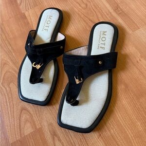 MOTF Black and Cream Women's Sandals